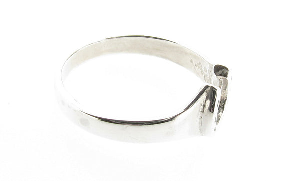 Ladies Sterling Silver Horseshoe Ring