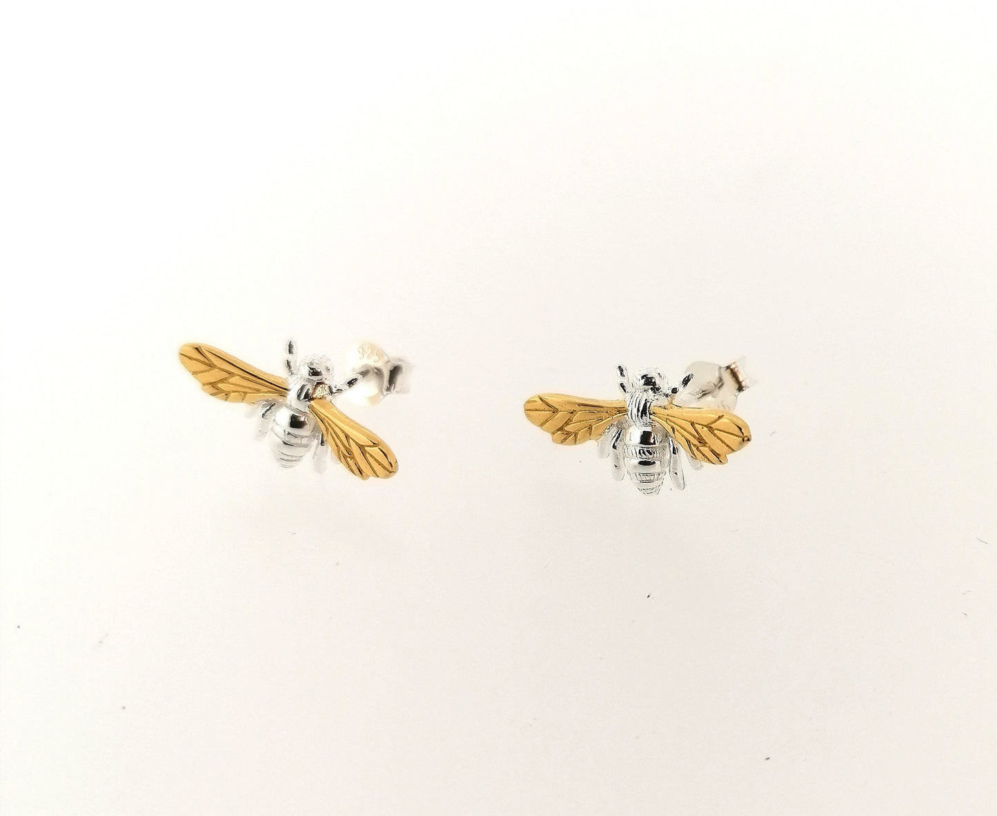 Bee Stud Earrings Sterling Silver