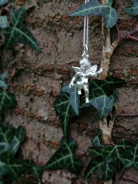 Cherub Pendant Sterling Silver