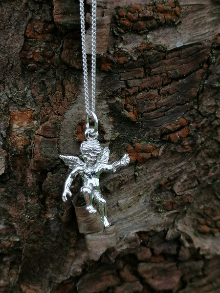 Cherub Pendant Sterling Silver