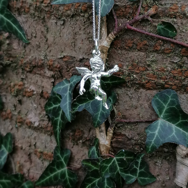 Cherub Pendant Sterling Silver