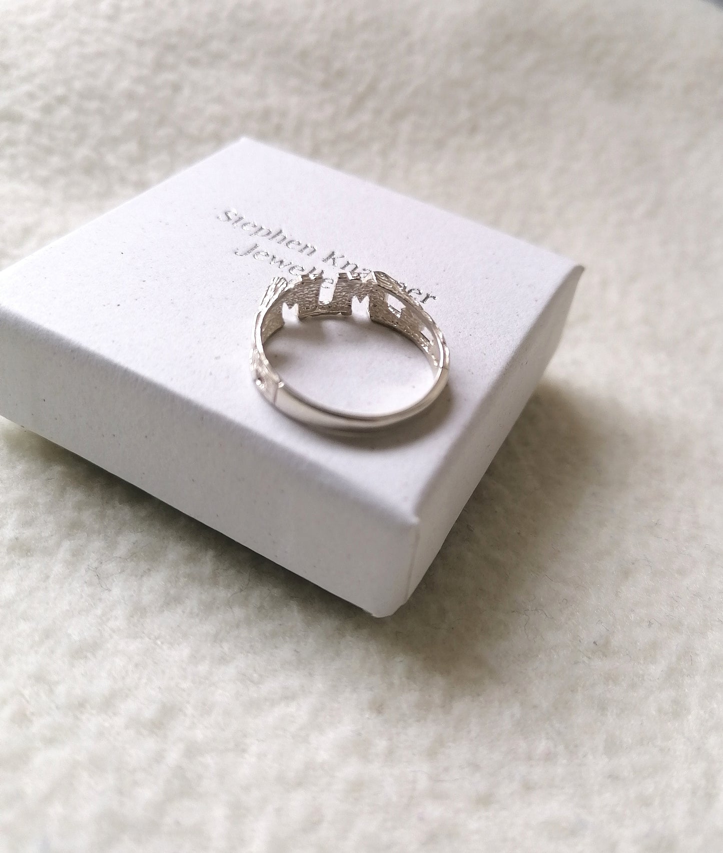 Sterling Silver Mum Signet Ring