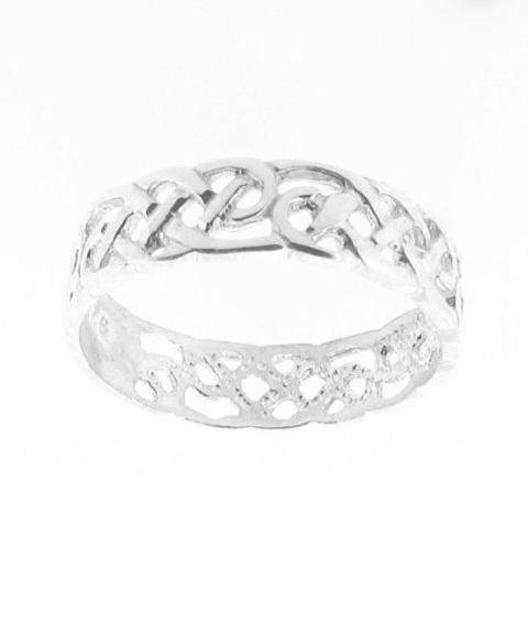 Sterling Silver Irish Celtic Infinity Knot Ring