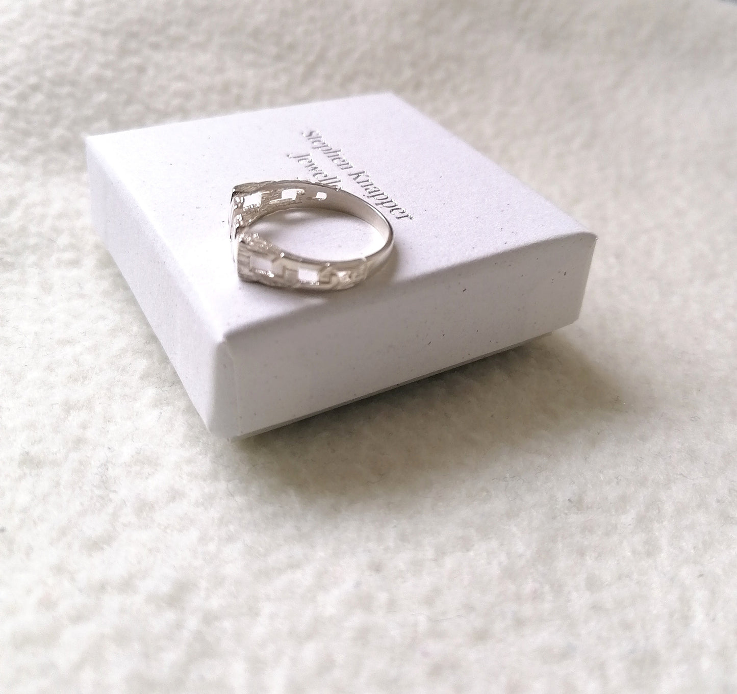 Sterling Silver Mum Signet Ring