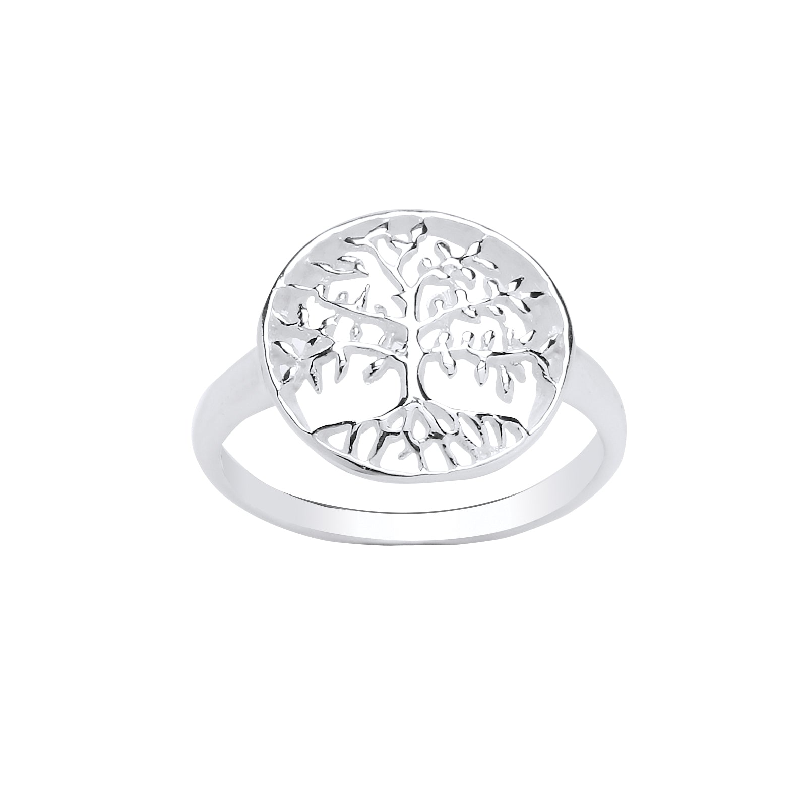 Tree of Life Ring Sterling Silver Ladies Tree of Knowledge Symbol 