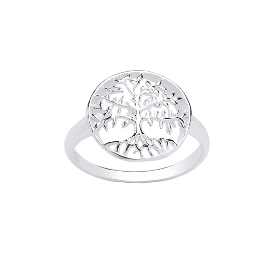 Tree of Life Ring Sterling Silver Ladies Tree of Knowledge Symbol 