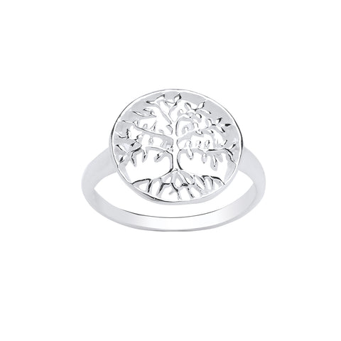 Tree of Life Ring Sterling Silver Ladies Tree of Knowledge Symbol 