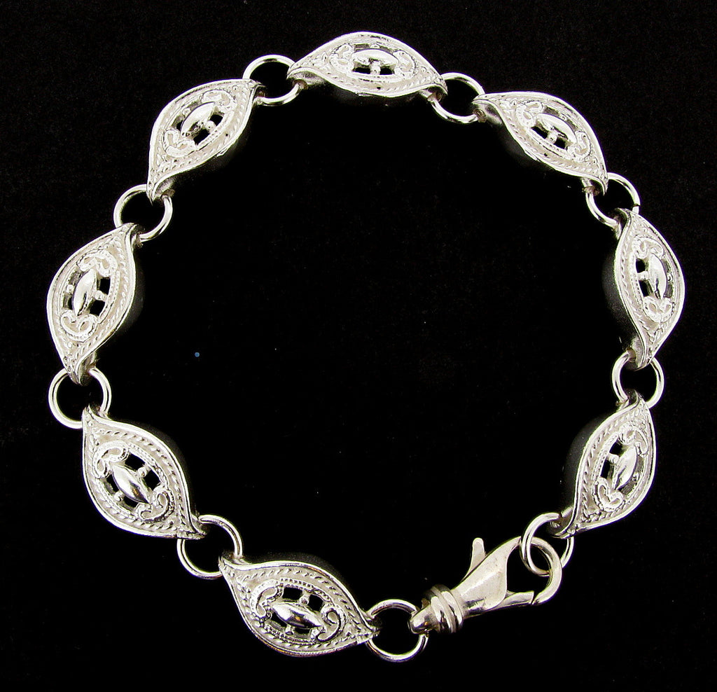 Baroque Design Bracelet Sterling Silver