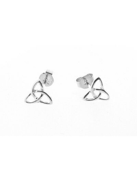 Sterling Silver Irish Celtic Infinity Knot Triquetra Stud Earrings Celtic Jewellery