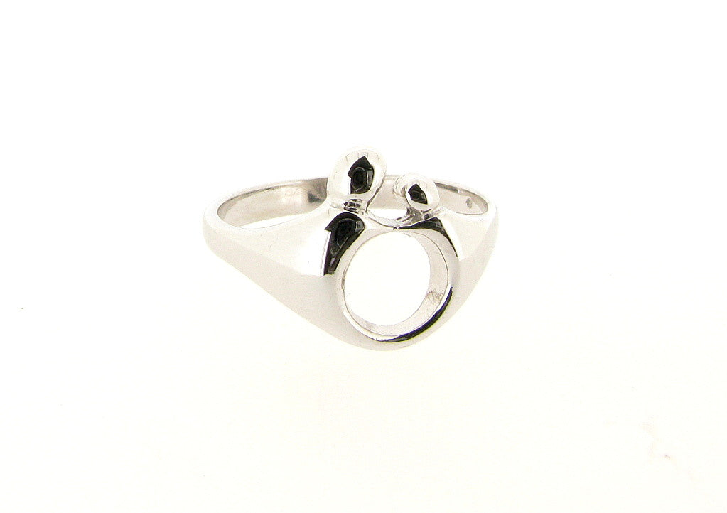 Sterling Silver Mother and Child Ring