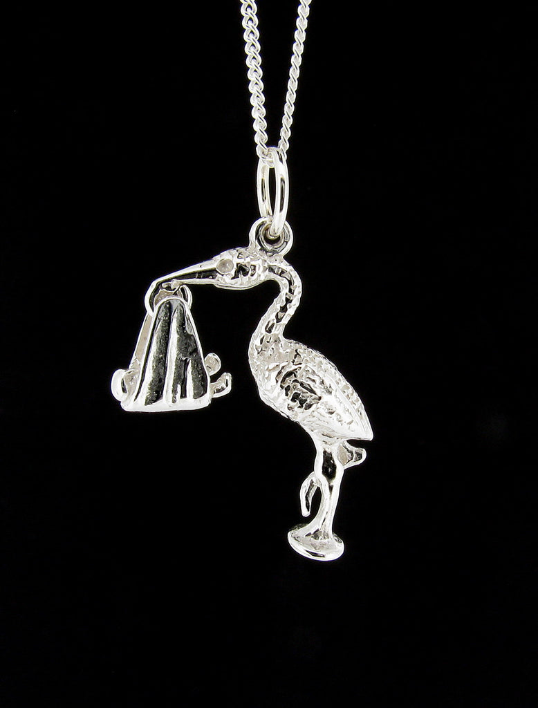 Stalk and Baby Pendant Sterling Silver